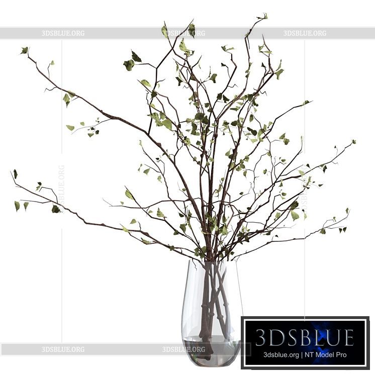 Branches in a vase 3DS Max - thumbnail 3