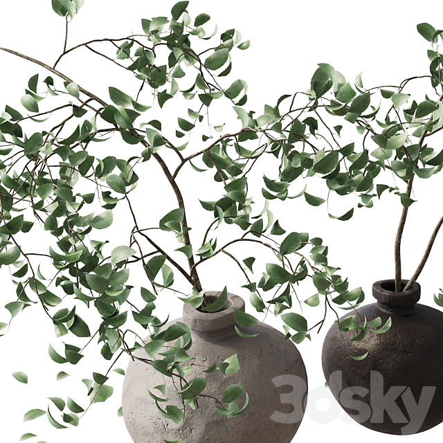 branches in a vase 3DS Max Model - thumbnail 2