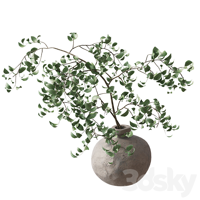 branches in a vase 3DS Max Model - thumbnail 3