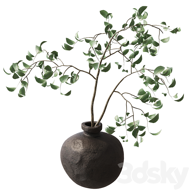 branches in a vase 3DS Max Model - thumbnail 4