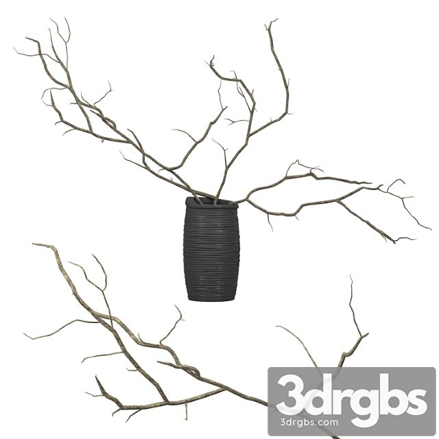 Branches in a Vase 9 3dsmax Download - thumbnail 1