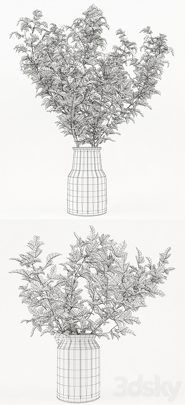 Branches in the vase 002 3ds Max - thumbnail 3