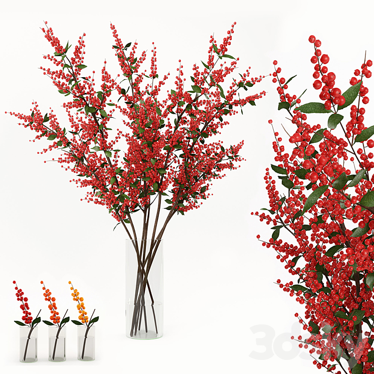 Branches in the vase 004 3DS Max - thumbnail 1