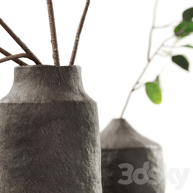 Branches in vases 02 3ds Max - thumbnail 2