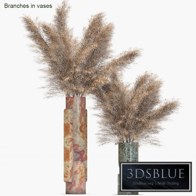 Branches in vases # 19: Dried 3DS Max - thumbnail 3