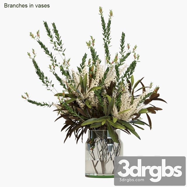 Branches in Vases 3 3dsmax Download - thumbnail 1