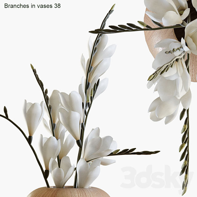 Branches in vases 38 3DS Max Model - thumbnail 2