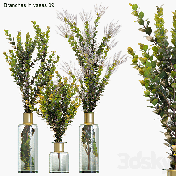 Branches in vases 39 3DS Max - thumbnail 1