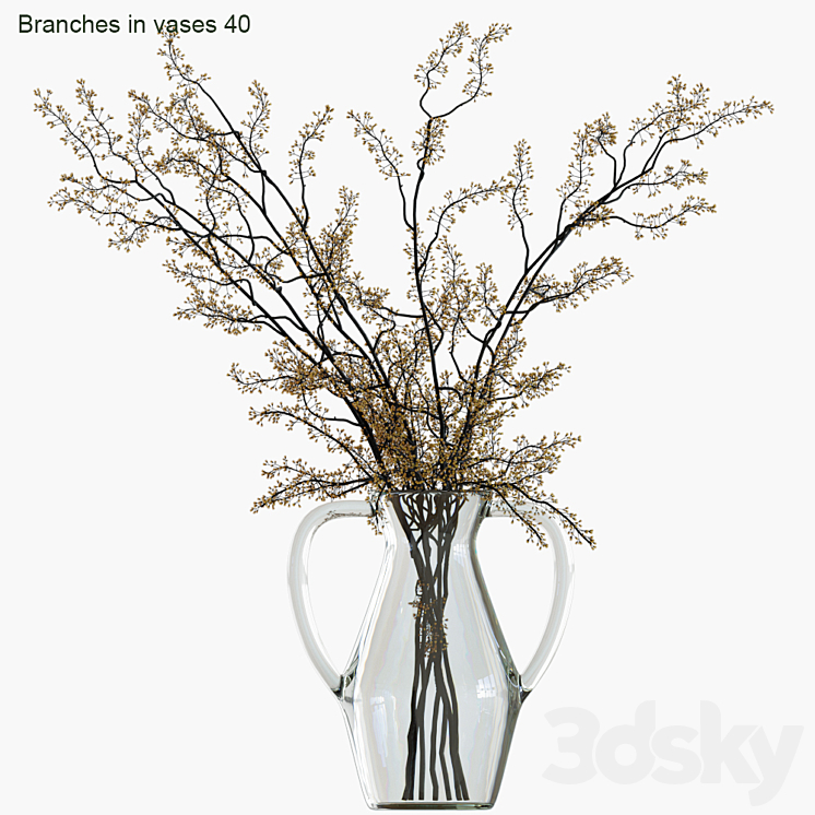 Branches in vases 40 3DS Max - thumbnail 1