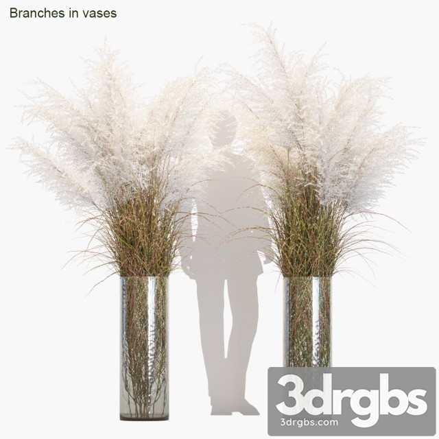 Branches in Vases 5 3dsmax Download - thumbnail 1