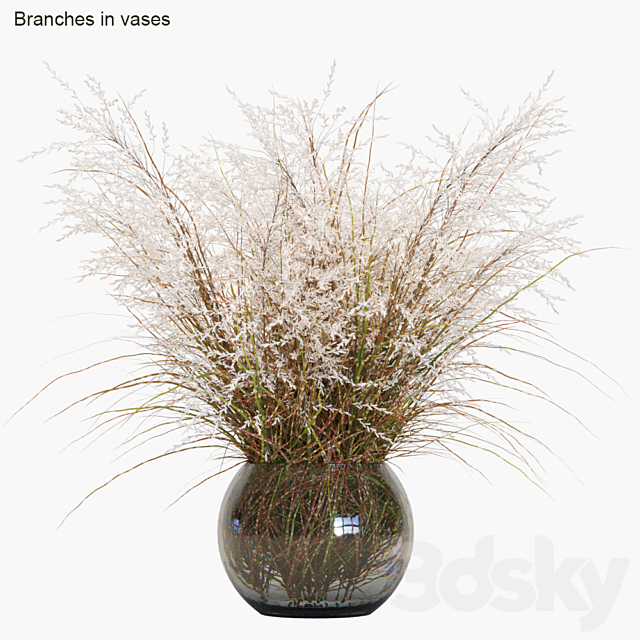 Branches in vases # 7 3ds Max - thumbnail 1