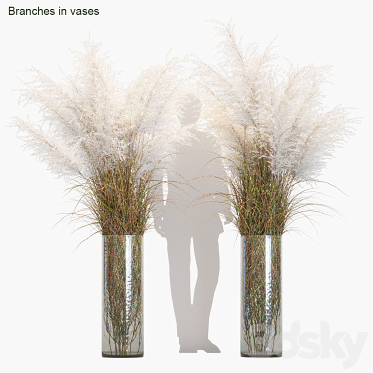 Branches in vases # 8 3DS Max - thumbnail 1