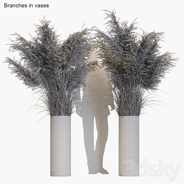 Branches in vases # 8 3DS Max - thumbnail 2