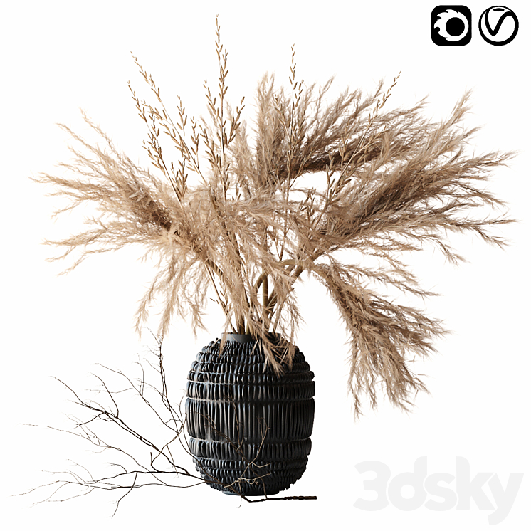 Brown pampas 3DS Max - thumbnail 1