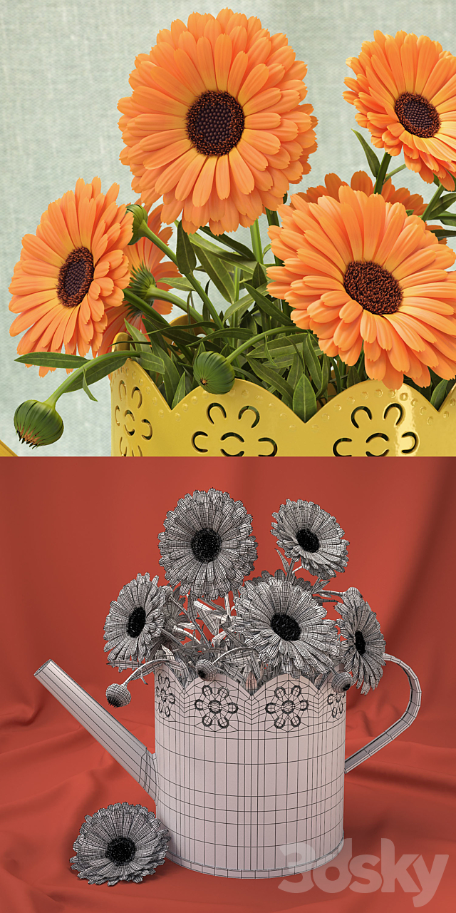 Calendula 3DSMax File - thumbnail 3