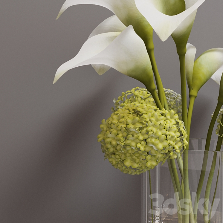 calla bouquet 3DS Max - thumbnail 2