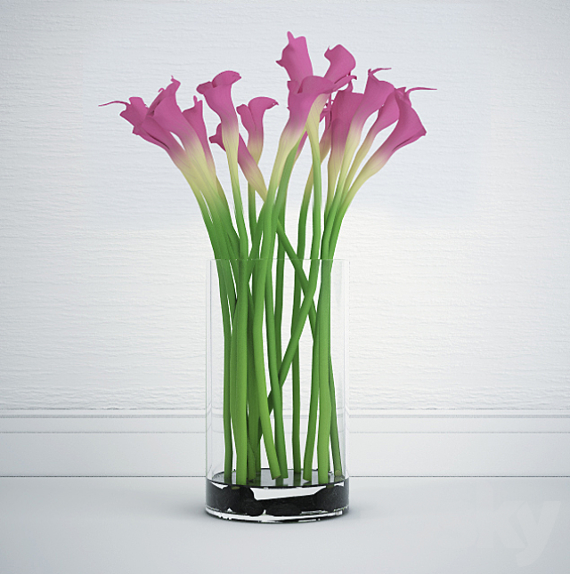 Calla bouquet 3DS Max Model - thumbnail 3