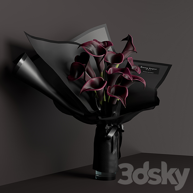 Calla bouquet 3DSMax File - thumbnail 4