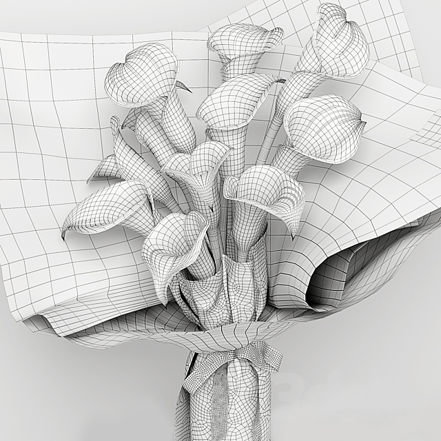 Calla bouquet 3DSMax File - thumbnail 6