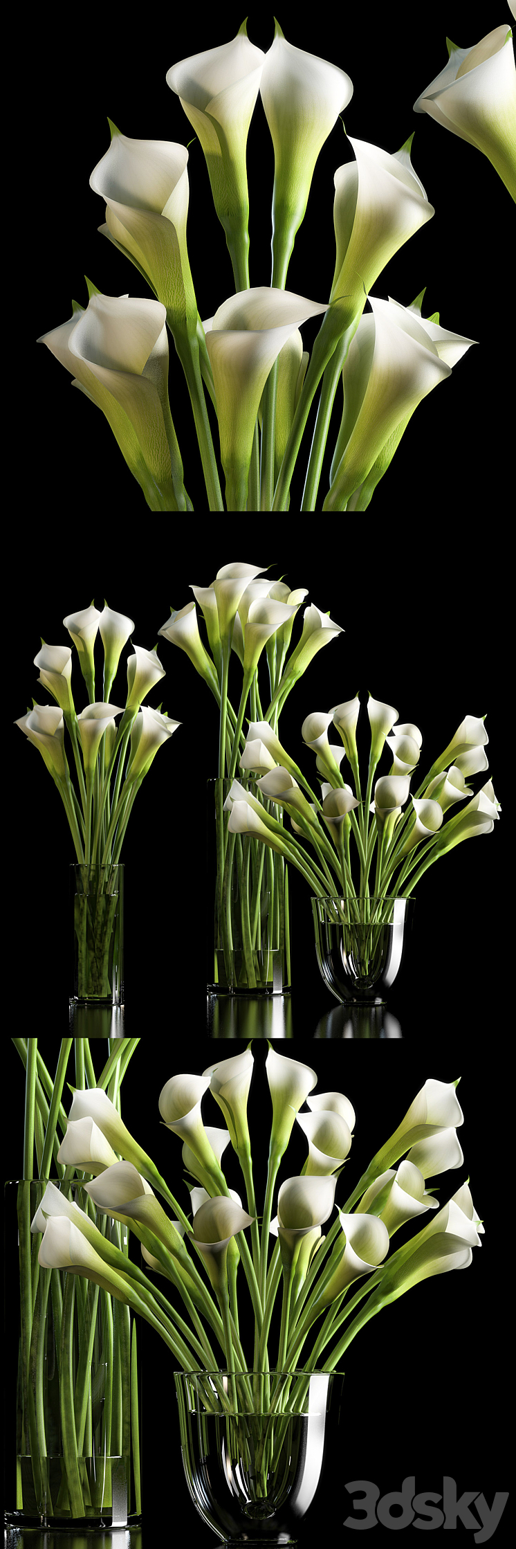 CALLA LILLY 3DS Max - thumbnail 1