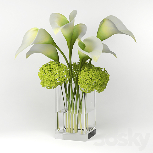 Calla Lilly Bouquet 3DSMax File - thumbnail 1