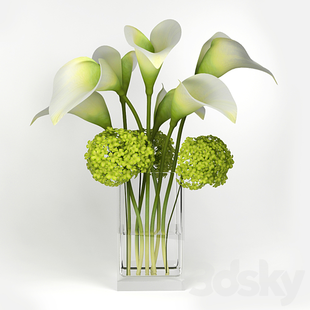 Calla Lilly Bouquet 3DSMax File - thumbnail 2