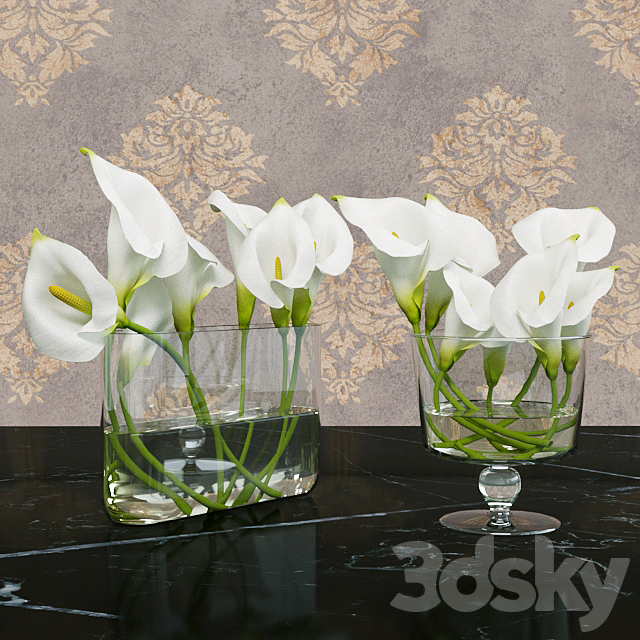 Calla lily 3ds Max - thumbnail 2