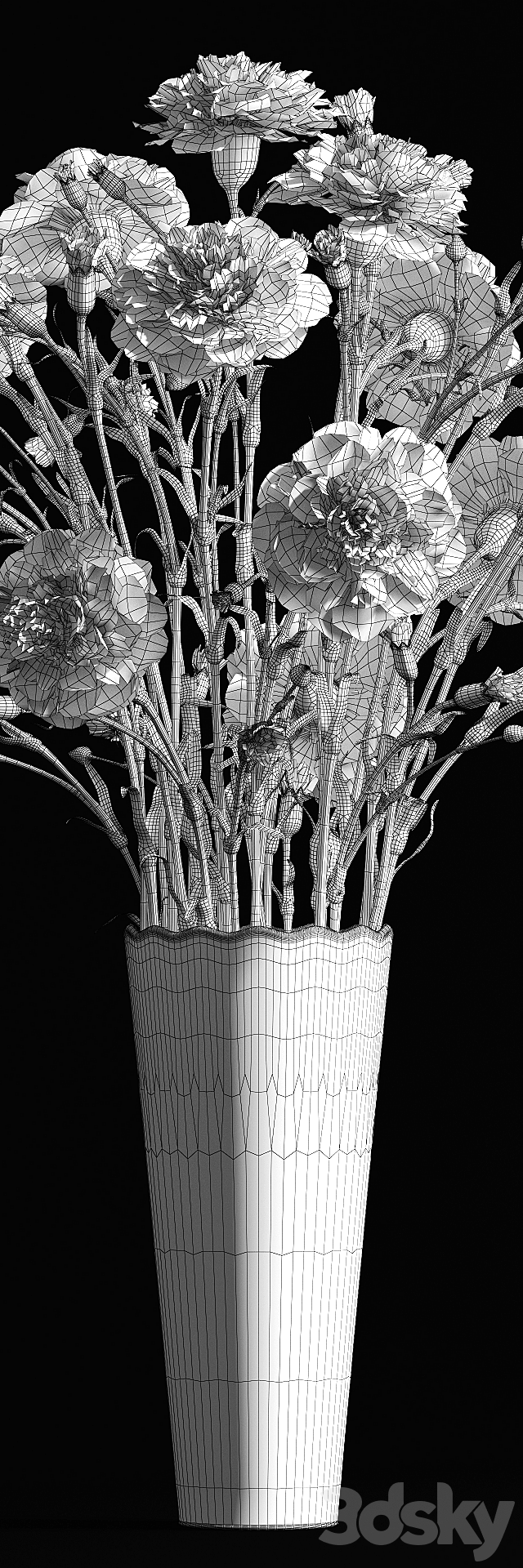 Carnation 2 3DSMax File - thumbnail 3