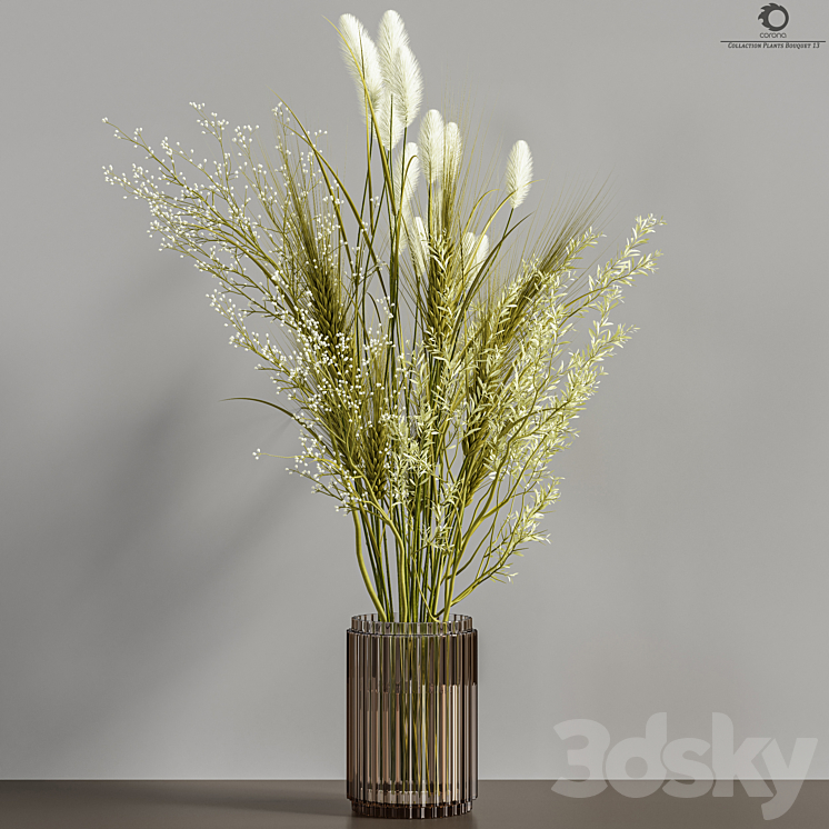 Collaction Plants Bouquet 13(corona) 3DS Max Model - thumbnail 2