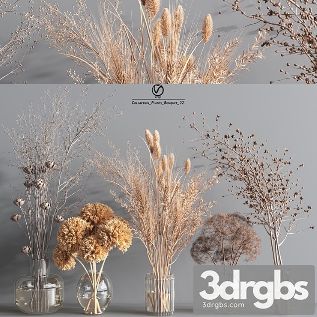 Collaction Plants Bouquet 2 Vray 3dsmax Download - thumbnail 1