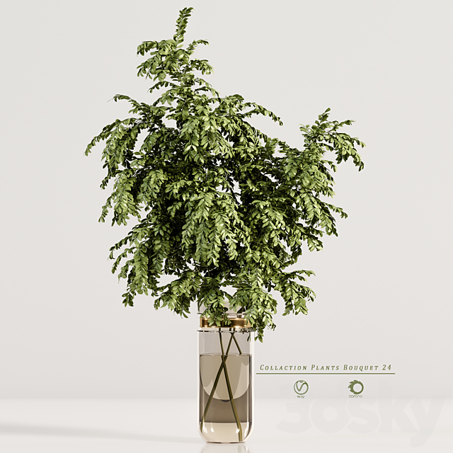 Collaction Plants Bouquet 24 3DSMax File - thumbnail 4