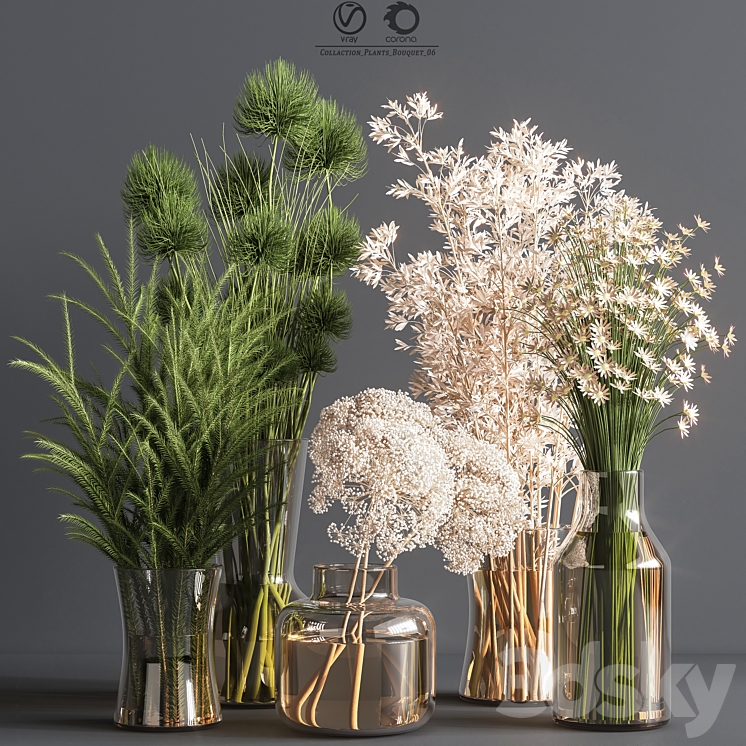 Collaction_Plants_Bouquet_06 3DS Max - thumbnail 1