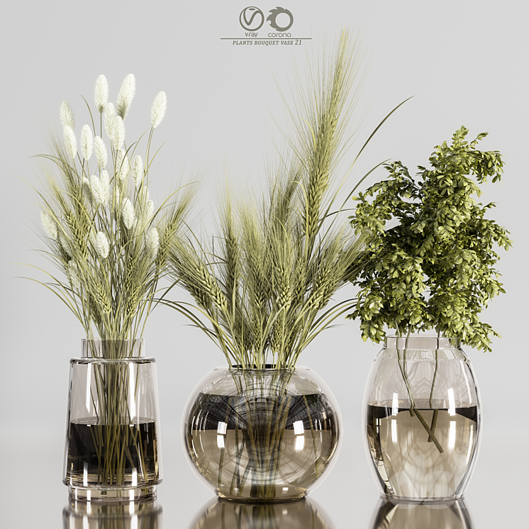 Collaction_Plants_Bouquet_21 3DS Max - thumbnail 2