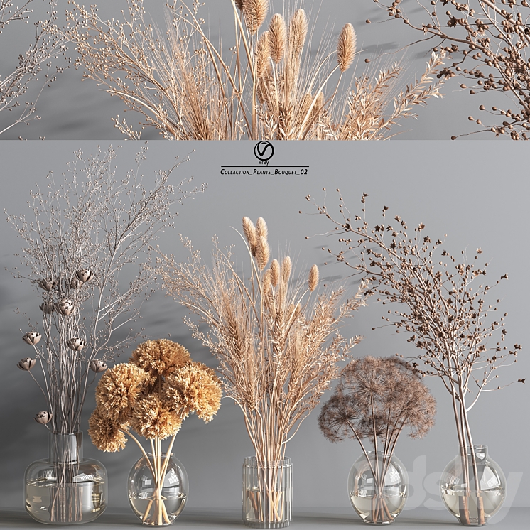 Collaction_Plants_Bouquet_2_vray 3DS Max - thumbnail 1