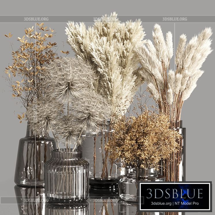 Collection Dry Plants Bouquet Indoor 02 3DS Max - thumbnail 3