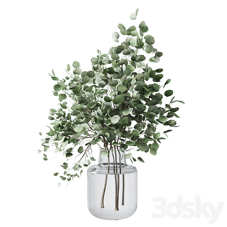 Collection Green Plants Bouquet Indoor 12 3DS Max Model - thumbnail 2