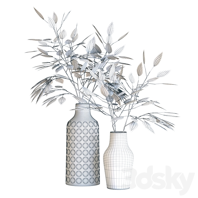 Crate & Barrel Lati and Taline Vases 3DSMax File - thumbnail 2