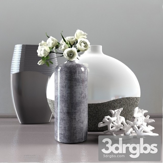 Cylinder Textured Bottle Vase 3dsmax Download - thumbnail 1