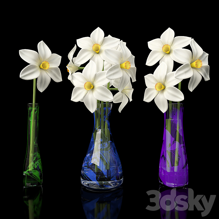 Daffodils 3DS Max - thumbnail 1