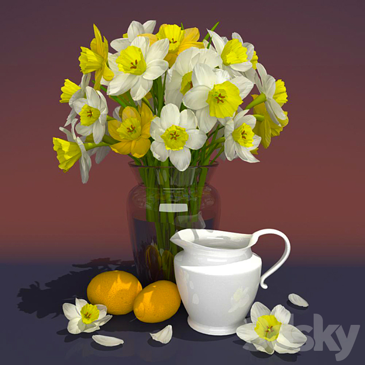 Daffodils 3DS Max - thumbnail 1