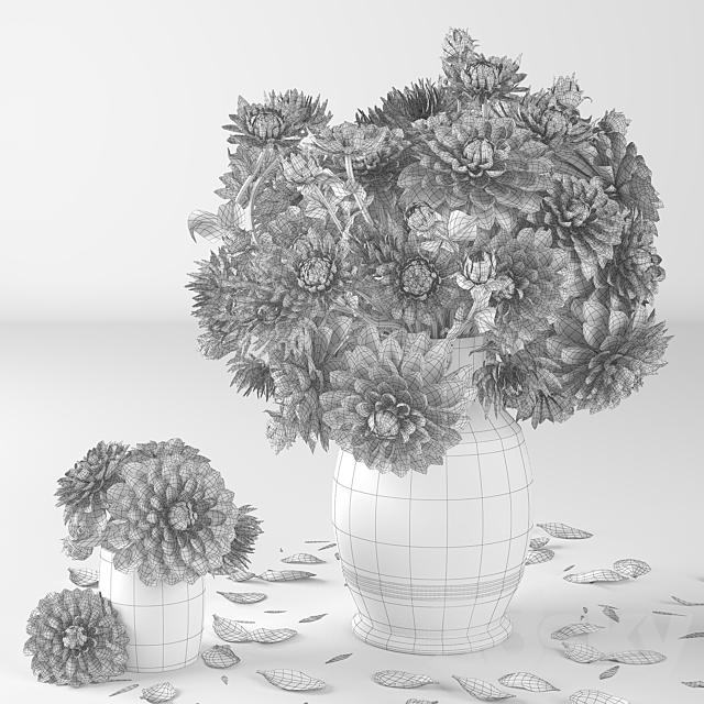 Dahlias 3DSMax File - thumbnail 3