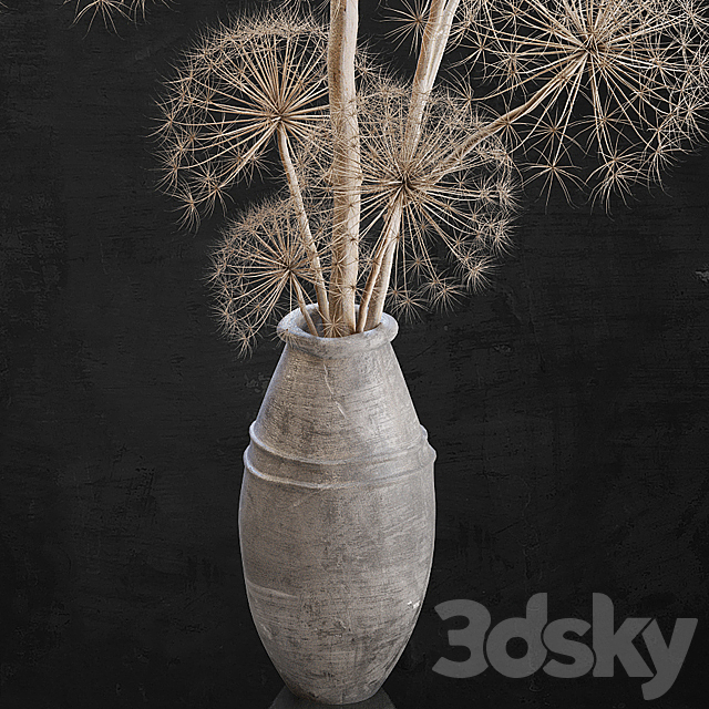 Decor set 11 Heracleum plant 3DSMax File - thumbnail 4