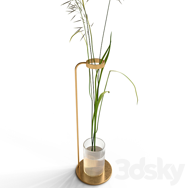 Decorative composition with field grass 3DSMax File - thumbnail 4