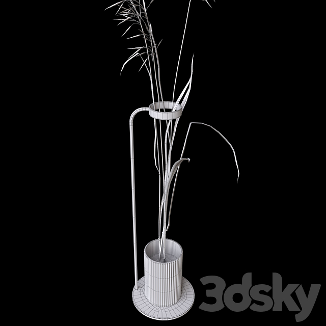 Decorative composition with field grass 3DSMax File - thumbnail 5