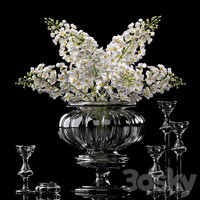 DECORATIVE FLOWER VASE SET 6 3DSMax File - thumbnail 1