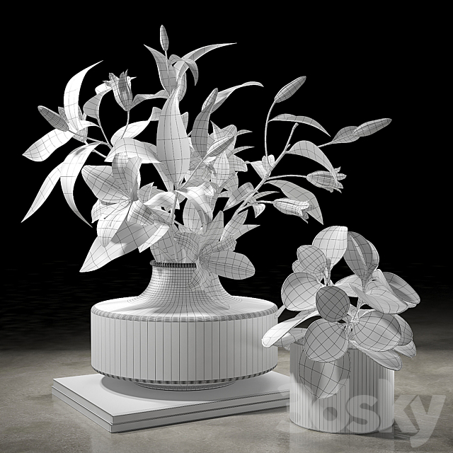 Decorative set 005 3DSMax File - thumbnail 2