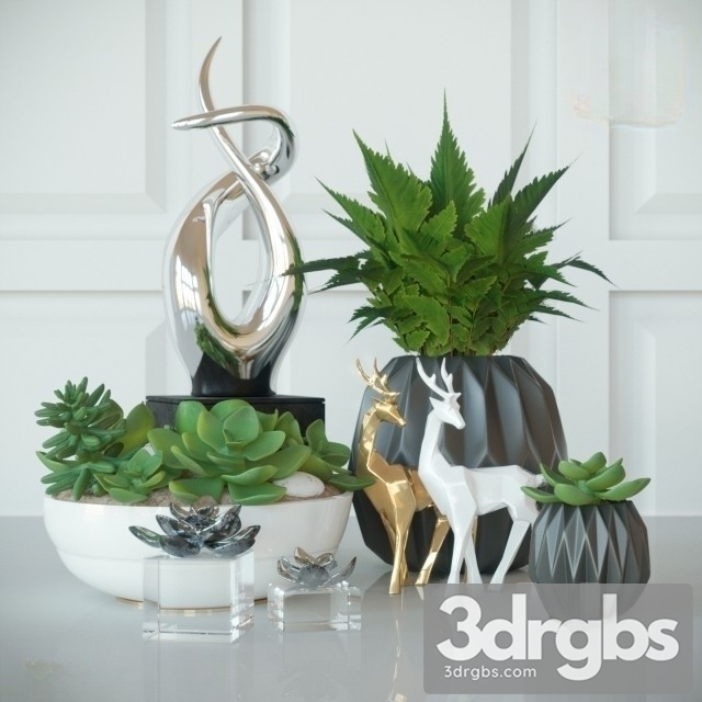 Decorative Set 1 3dsmax Download - thumbnail 1