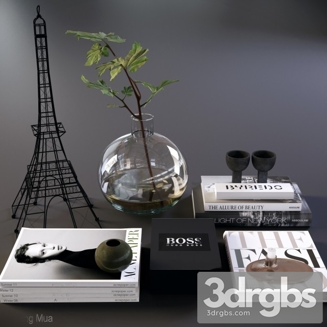 Decorative Set 14 3dsmax Download - thumbnail 1