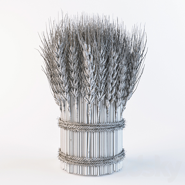 Decorative sheaves of wheat ears 2 3DS Max Model - thumbnail 3