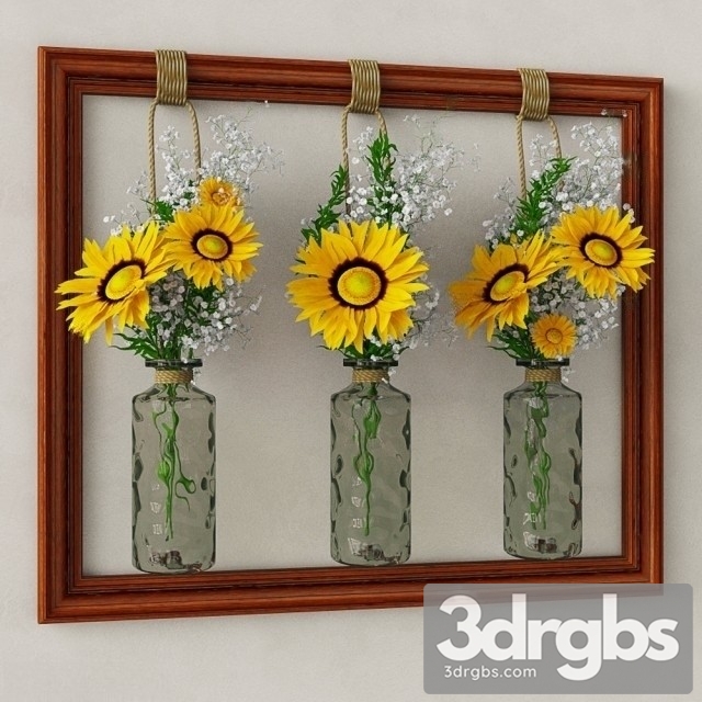 Decorative Sunflowers 3dsmax Download - thumbnail 1